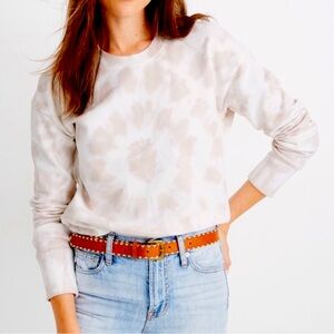 Madewell Tie-Dye Long Sleeve Sweatshirt Sweater